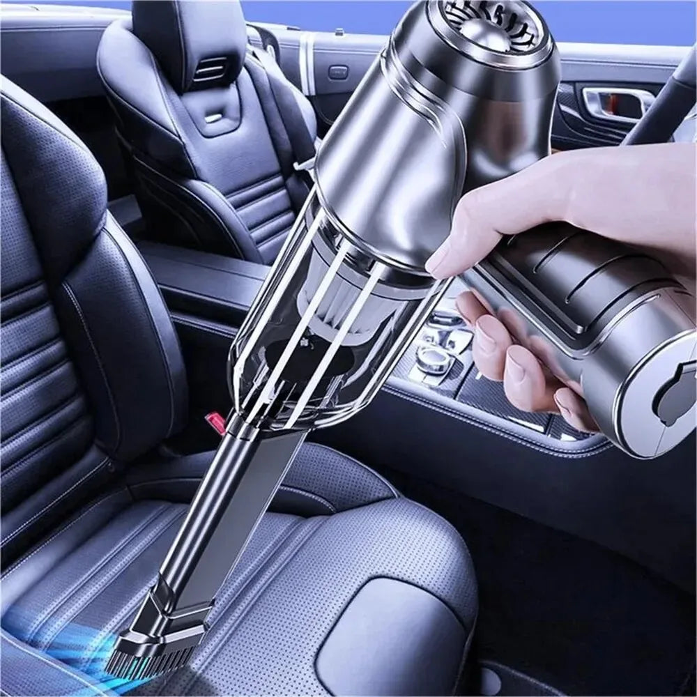 Mini Aspirapolvere Senza Fili Portatile 2-in-1 – Potente Aspirazione e Soffiatore per Casa e Auto
