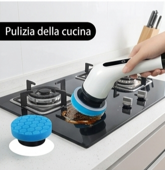 Spazzola Elettrica per la Pulizia 9-in-1