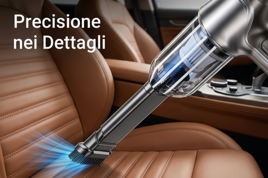 Mini Aspirapolvere Senza Fili Portatile 2-in-1 – Potente Aspirazione e Soffiatore per Casa e Auto